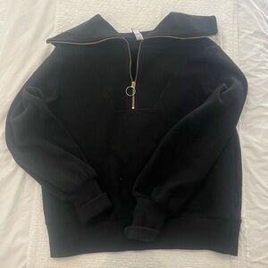 Varley vine sweater black